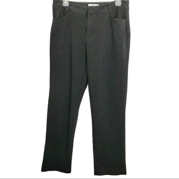 NWOT Coldwater Creek Natural Fit Charcoal Gray Black Dress Pants Sz 10 - Picture 1 of 6